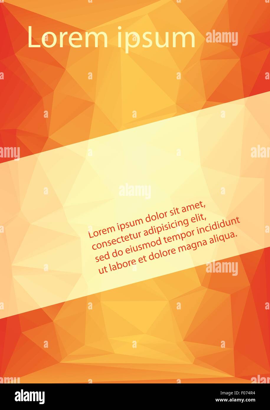 Faible à en-tête de l'entreprise illustration vecteur modèle poly. Illustration de Vecteur