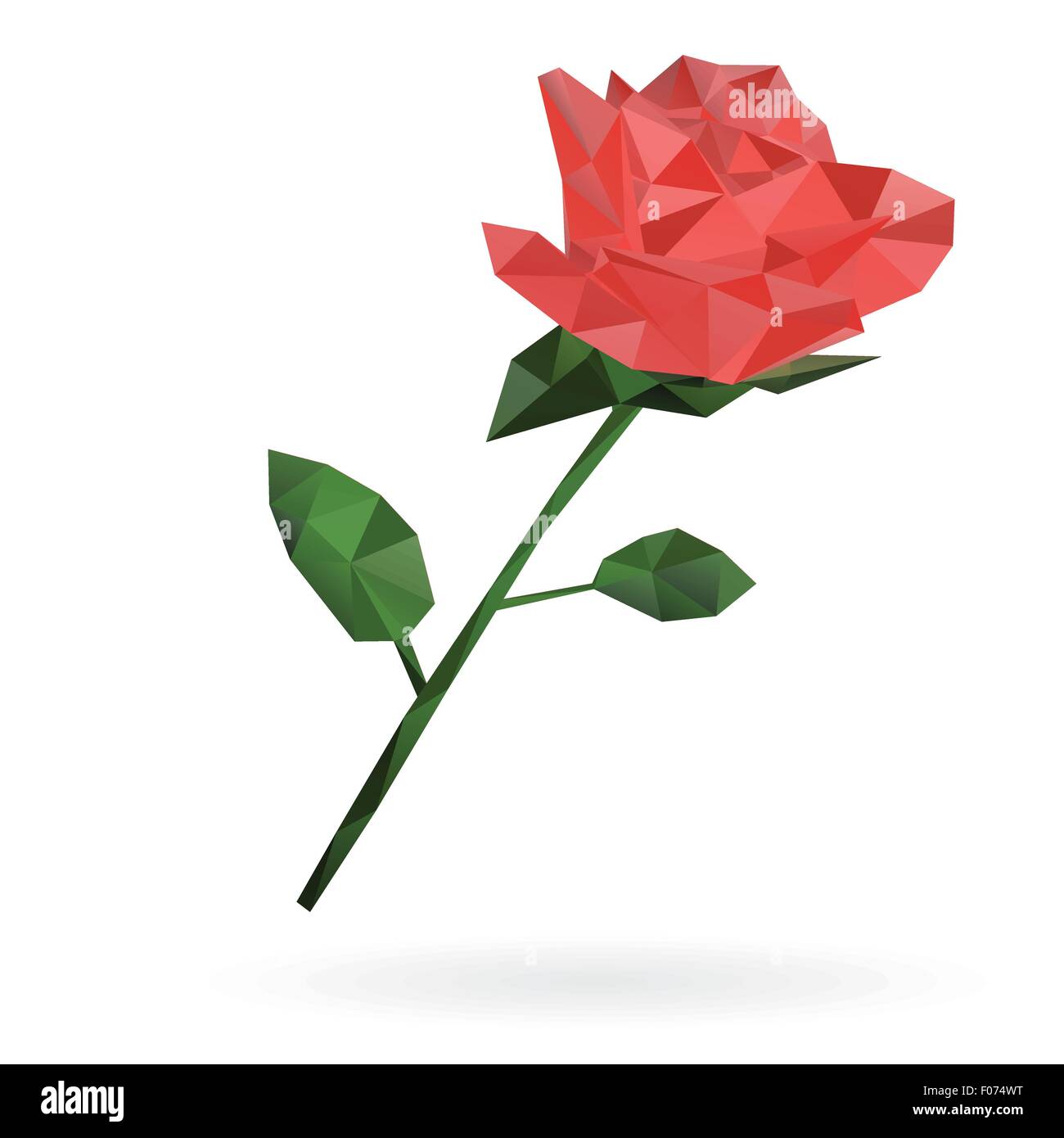 Résumé rouge rose poly faible vector illustration. Illustration de Vecteur