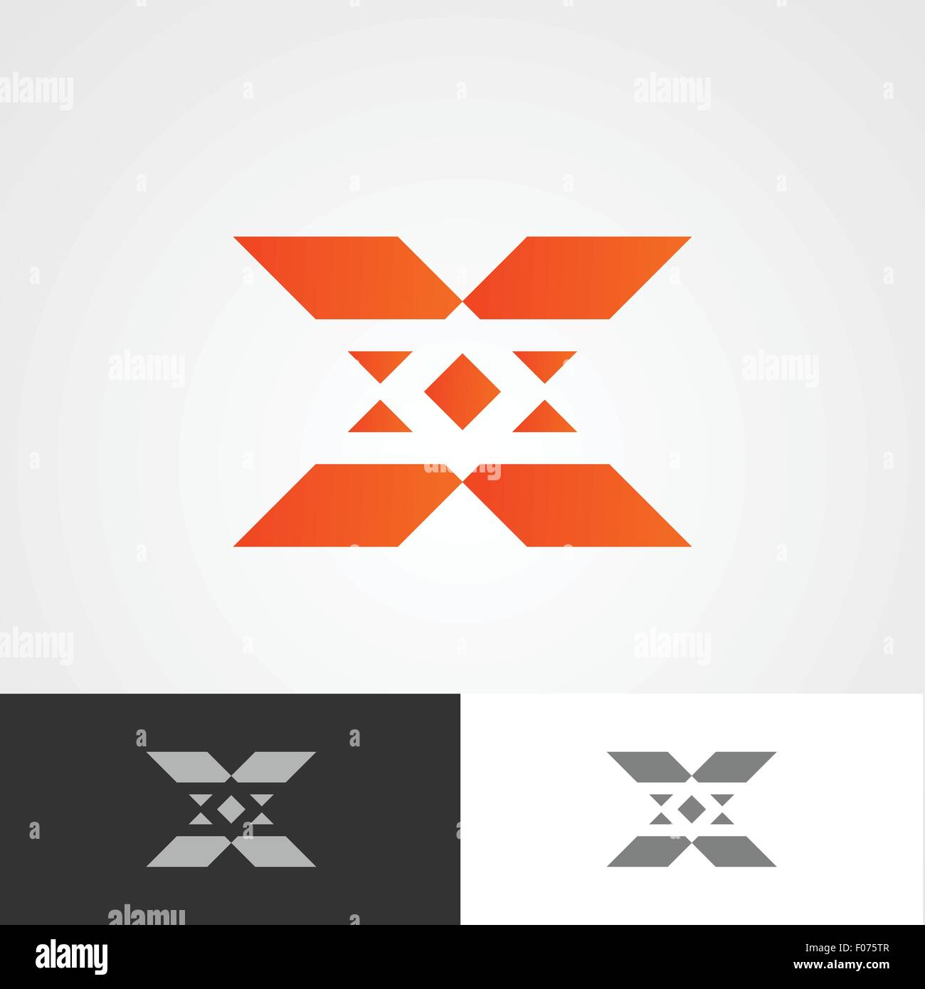 Lettre x logo design Illustration de Vecteur