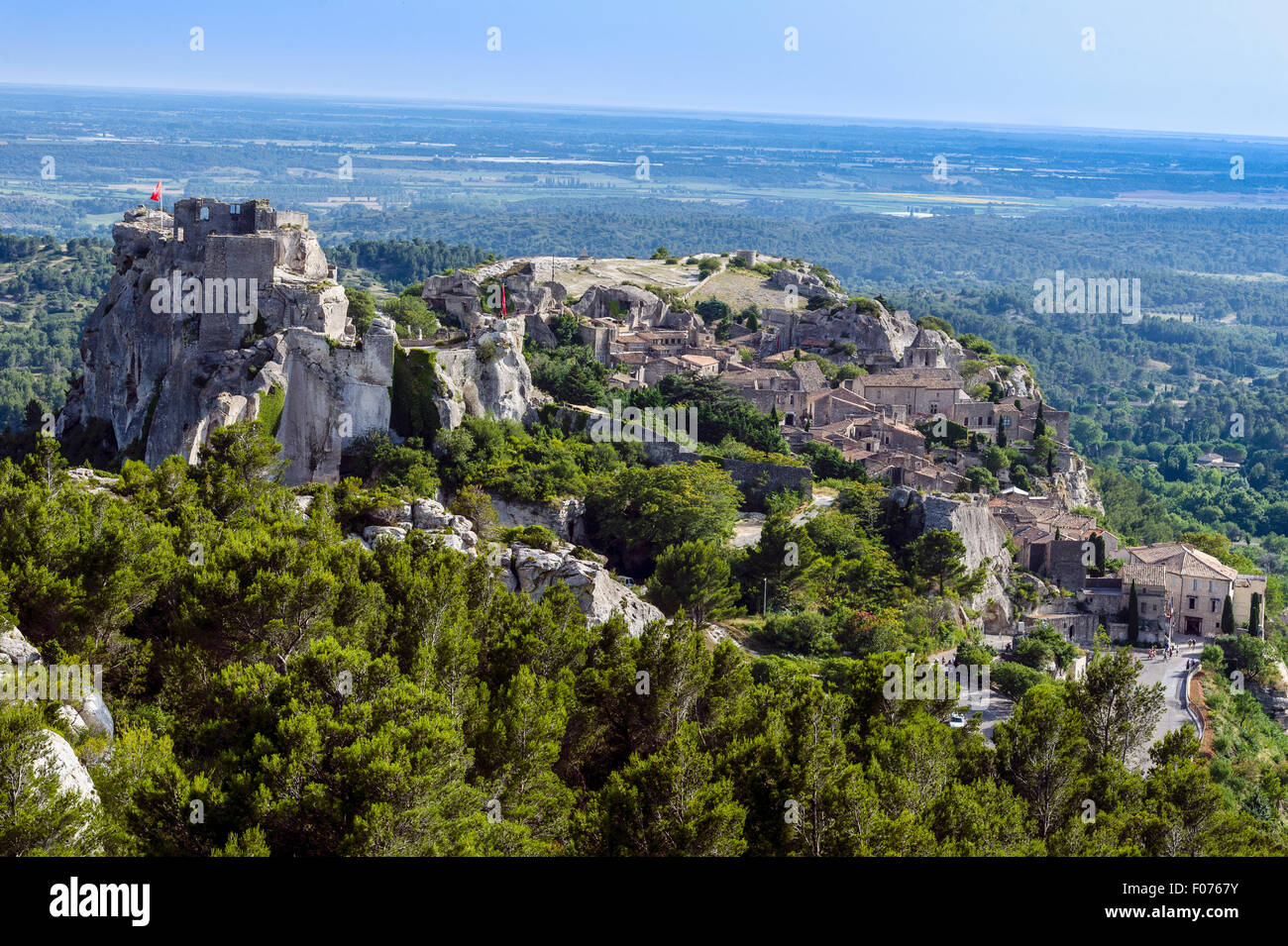 L'Europe. La France. Bouches-du-Rhône. Alpilles. Parc régional des Alpilles. Les Baux de Provence. Banque D'Images