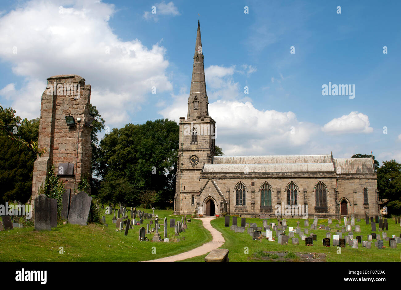 St George's Church, Ticknall, Derbyshire, Angleterre, RU Banque D'Images