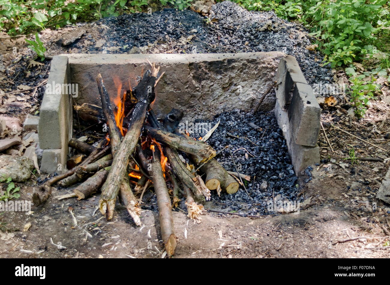 Cheminée mexicaine charbon de bois Leaf, bronze