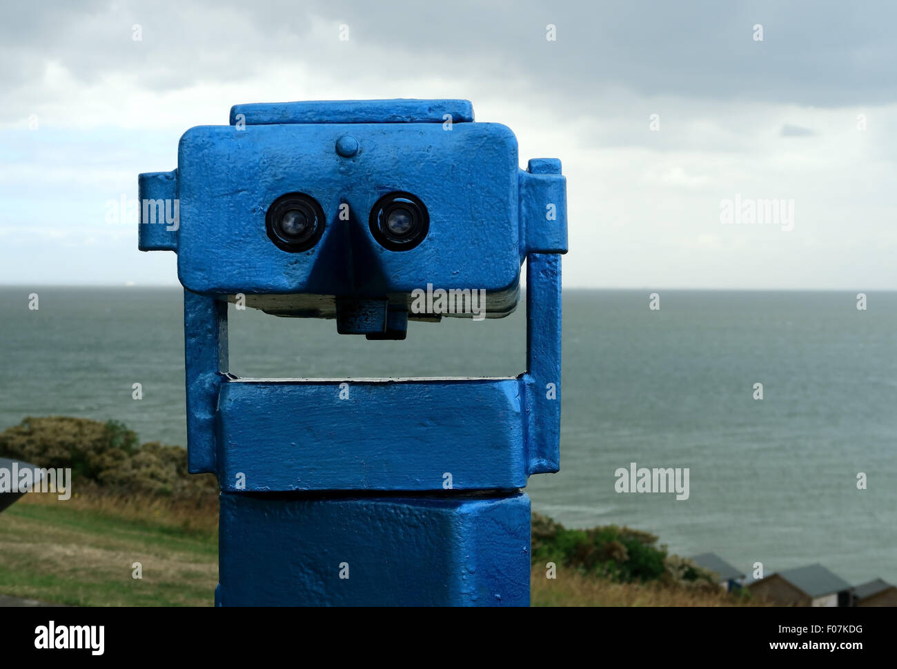 Les jumelles surplombant la mer Tenderton beach Banque D'Images