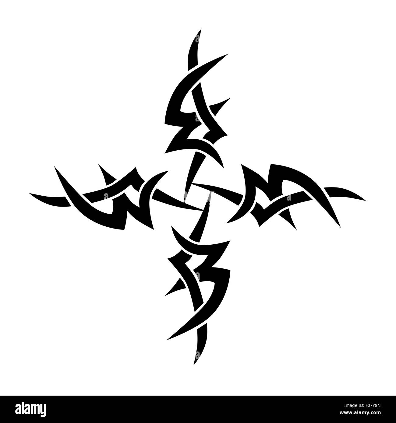 Motif. Design.tatouage. L'ornement. Illustration de Vecteur