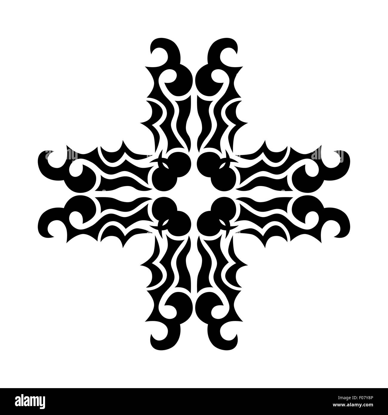 Motif. Design.tatouage. L'ornement. Illustration de Vecteur