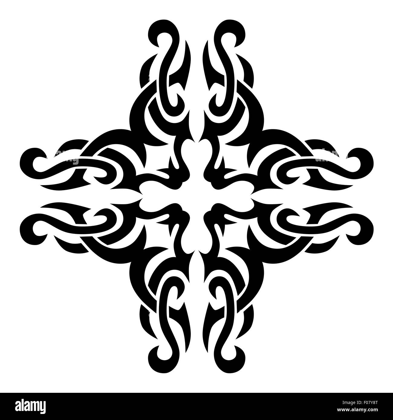 Motif. Design.tatouage. L'ornement. Illustration de Vecteur