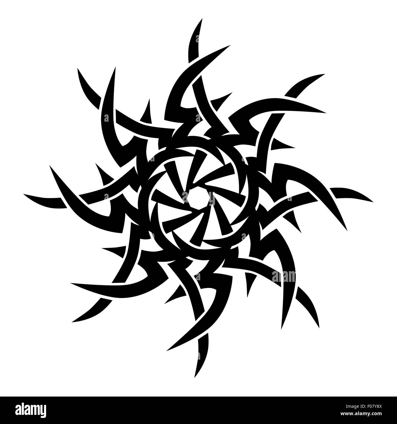 Motif. Design.tatouage. L'ornement. Illustration de Vecteur