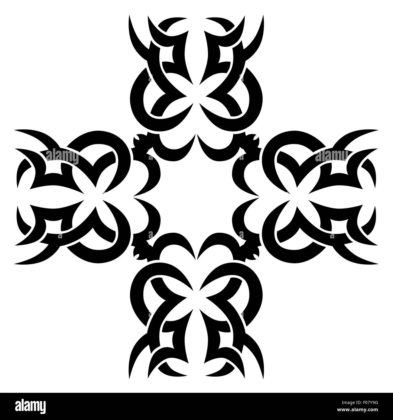 Motif. Design.tatouage. L'ornement. Illustration de Vecteur