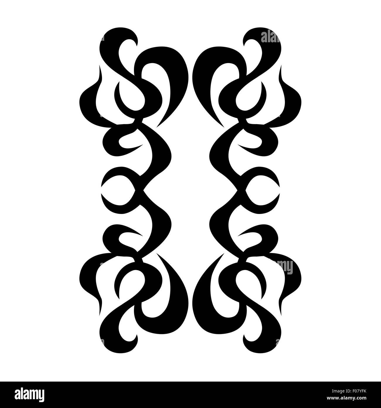 Motif. Design.tatouage. L'ornement. Illustration de Vecteur