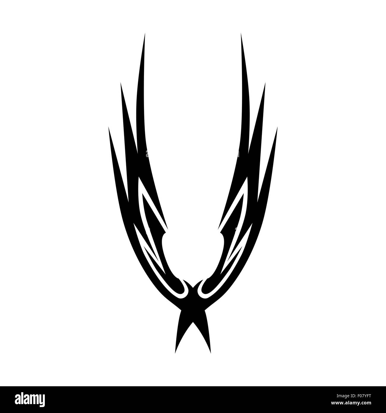 Motif. Design.tatouage. L'ornement. Illustration de Vecteur