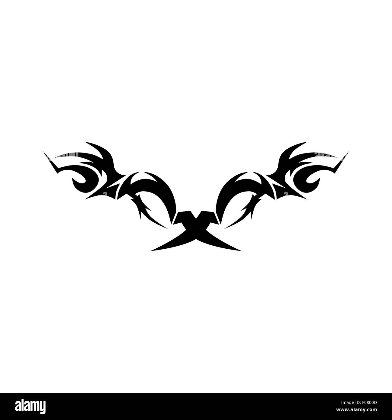 Motif. Design.tatouage. L'ornement. Illustration de Vecteur