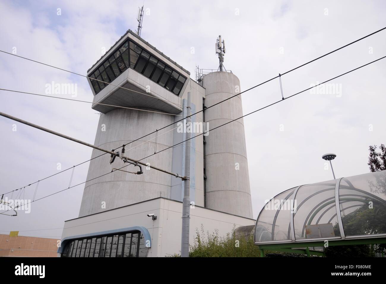 Milan (Italie) (ATM Milan Transportation Company ), dépôt et atelier pour les wagons du métro dans la région de S. Donato Banque D'Images