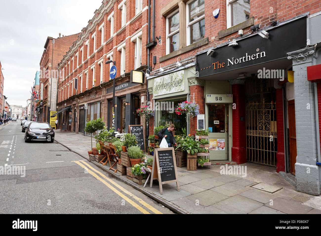 Tib Street boutiques dans le Nord de Manchester uk Banque D'Images
