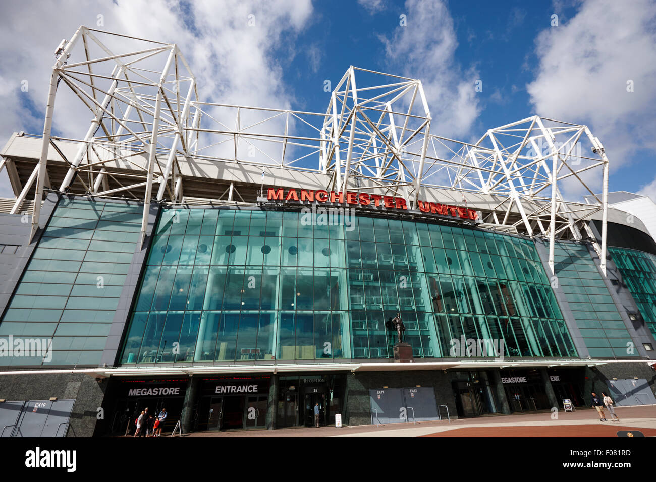 Le stade Old Trafford Manchester United uk Banque D'Images