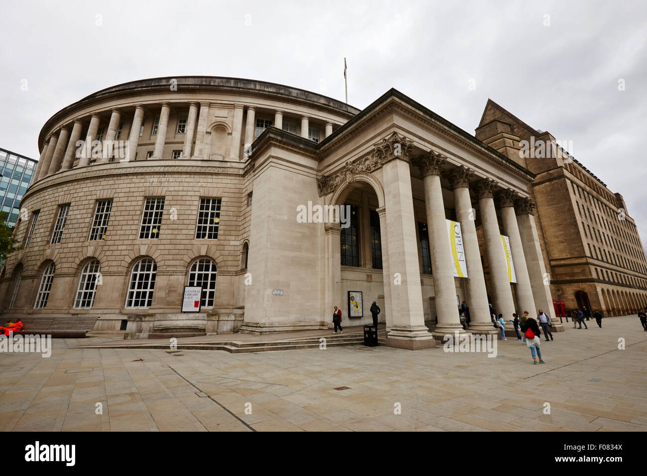 La bibliothèque centrale de Manchester England UK Banque D'Images