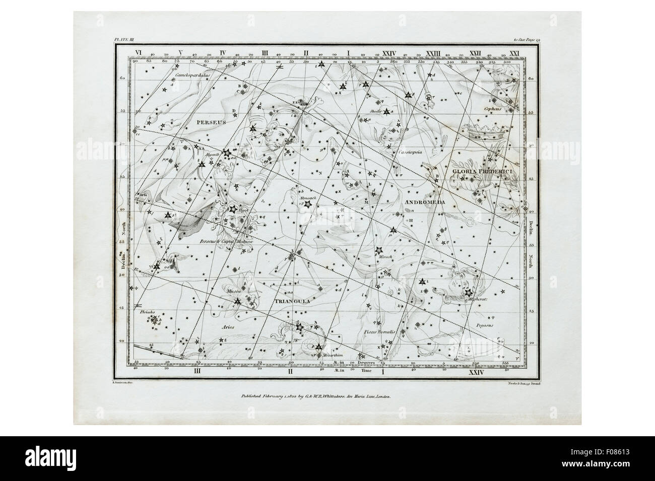 Alexander Jamieson's Atlas Céleste Banque D'Images Alexander Jamieson's Atlas Céleste Banque D'Images