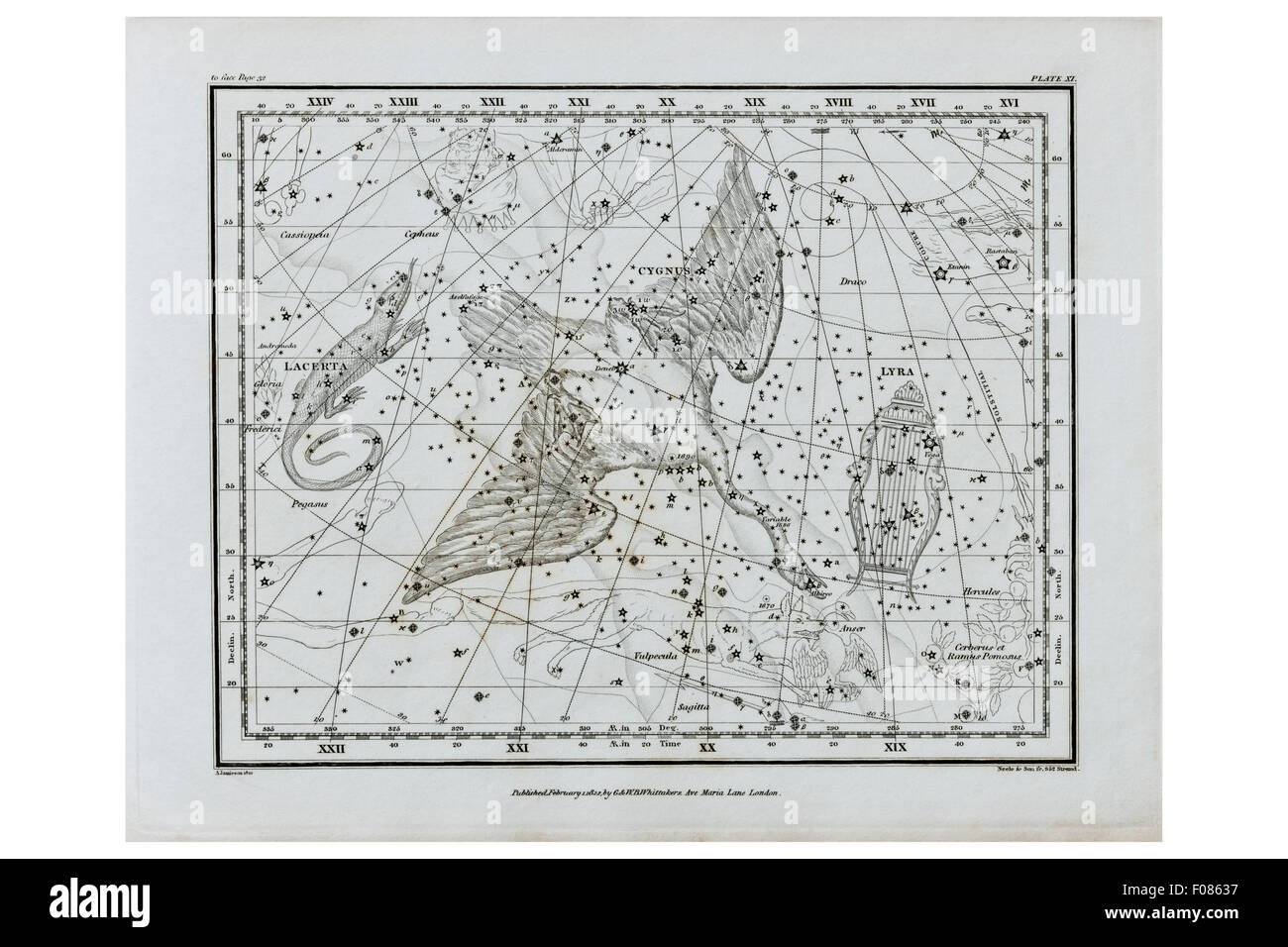 Alexander Jamieson's Atlas Céleste Banque D'Images