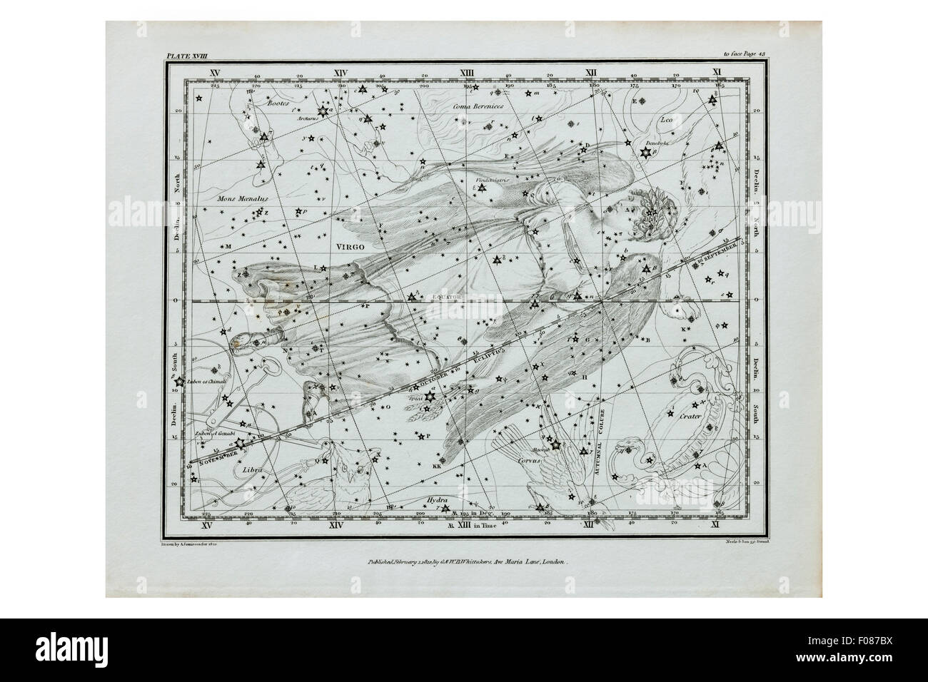 Alexander Jamieson's Atlas Céleste Banque D'Images