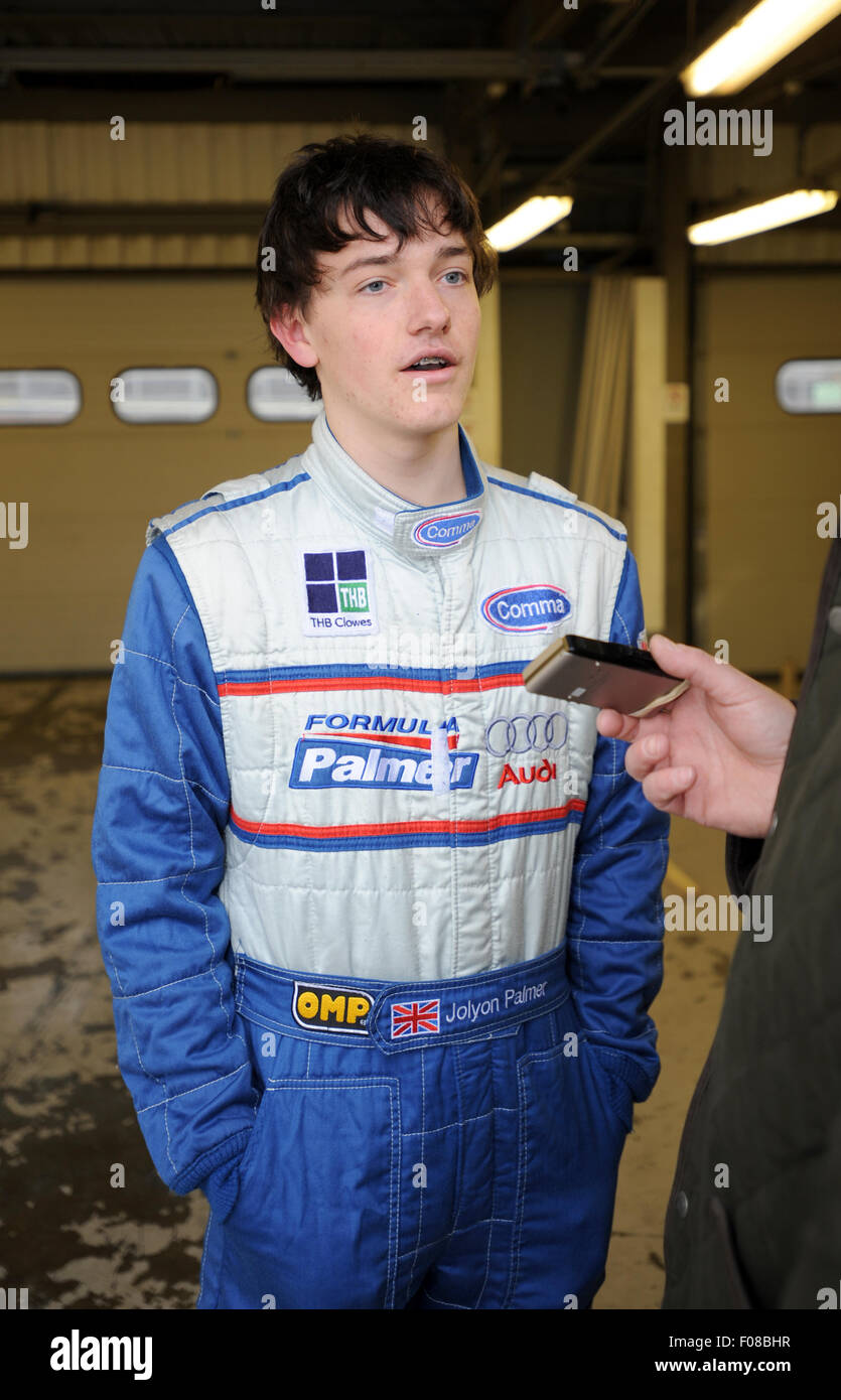 Jolyon Palmer, née le 20/01/1991 pilote automobile, fils de Jonathan Palmer Banque D'Images