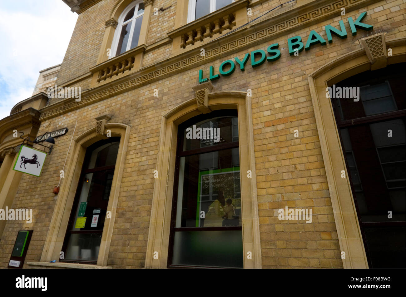 Direction générale de la banque Lloyds, Kidderminster, Vicaire Street. Banque D'Images