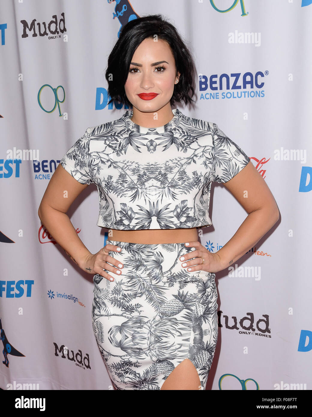 Au Digifest 2015 tenue à CitiField dans le Queens avec Demi Lovato : où : New York, New York, United States Quand : 07 Juin 2015 Banque D'Images
