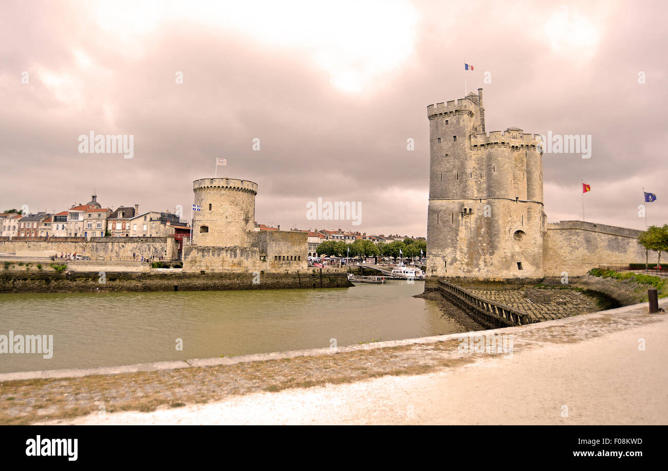 Port entrée ot La Rochelle Charente Maritime Poitou Charente France Banque D'Images