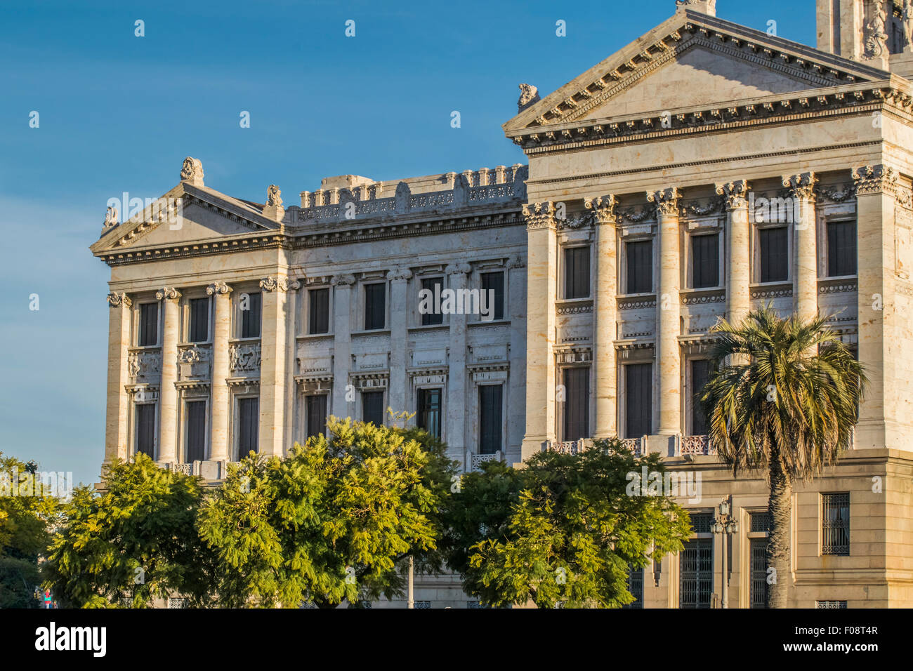 Monument de style néoclassique palais législatif de l'Uruguay, situé dans la capitale Montevideo Banque D'Images