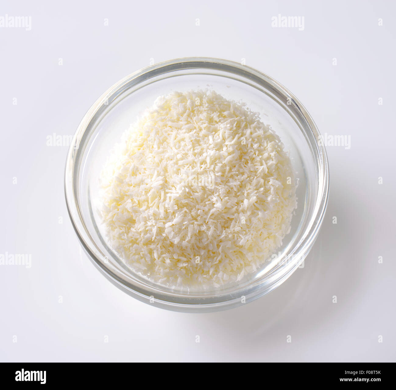 La viande séchée de coco non sucré, râpé Banque D'Images