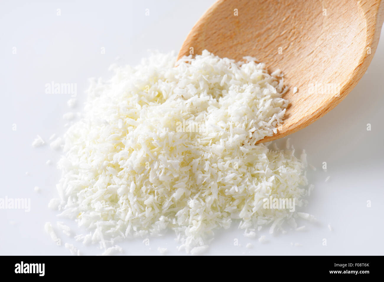 La viande séchée de coco non sucré, râpé Banque D'Images