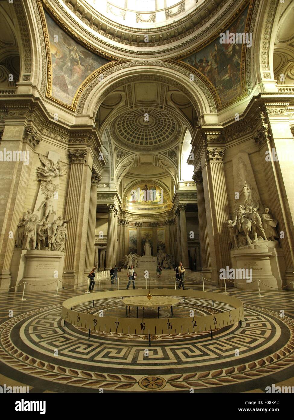 Pendule de Foucault au Panthéon de Paris, France Banque D'Images