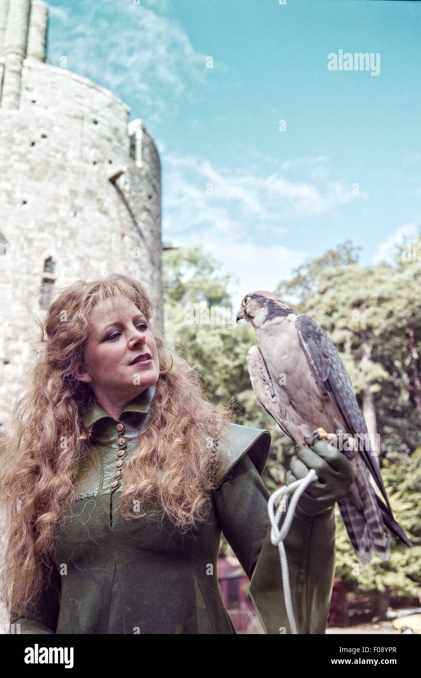 Kim Braden comme Maid Marion en 1984 Panto Banque D'Images