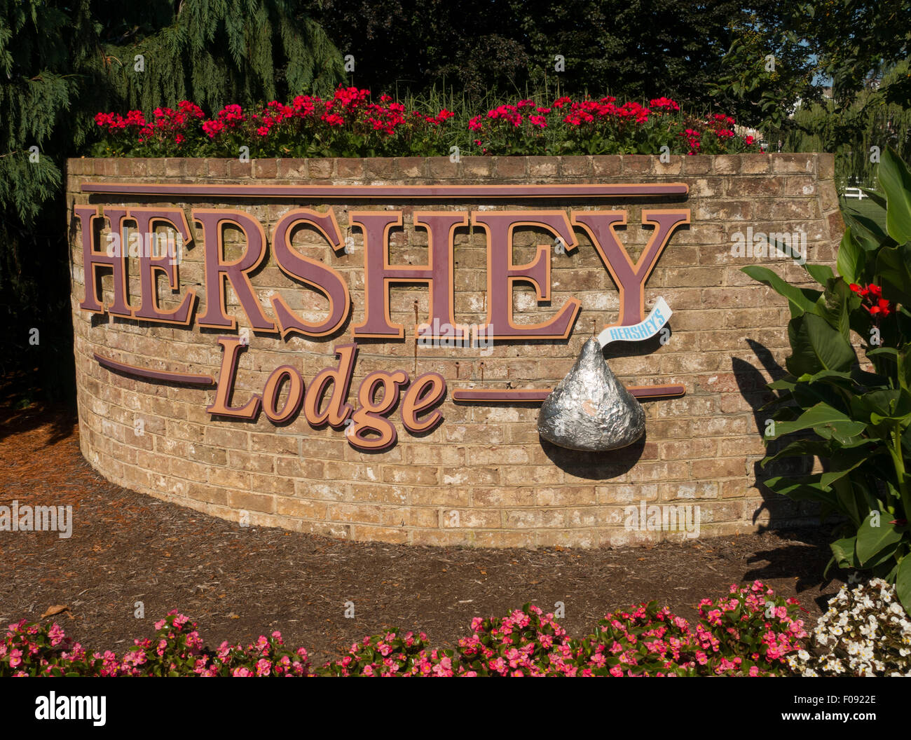 Hershey Lodge Hôtel sur Hershey PA Banque D'Images