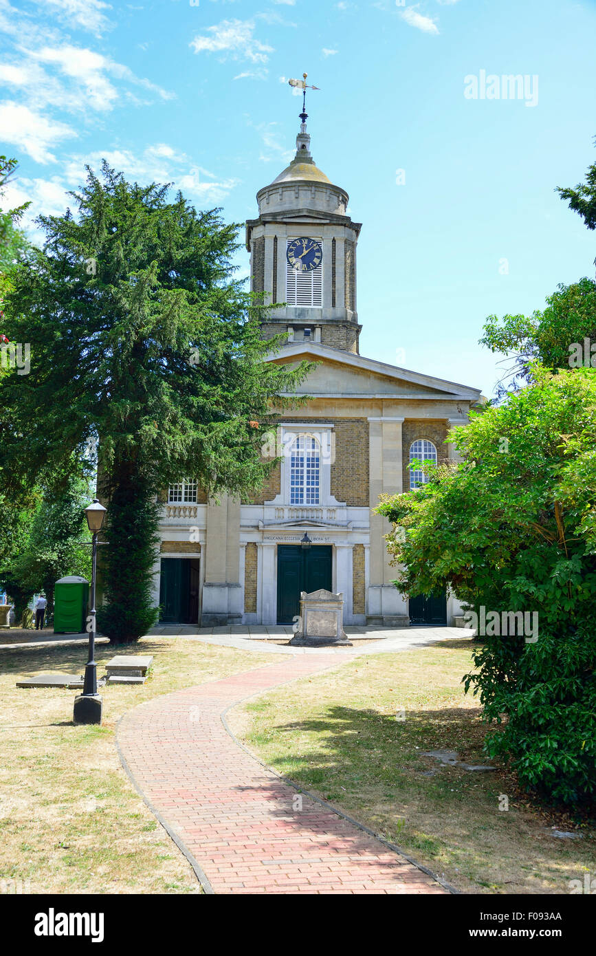 L'église Saint John's, Manor Farm Lane, Egham, Surrey, Angleterre, Royaume-Uni Banque D'Images