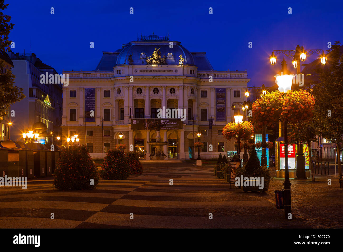 Théâtre national slovaque à Bratislava, Slovaquie Banque D'Images