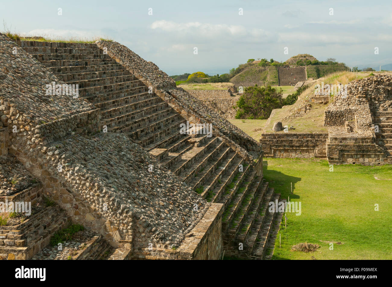 Pyramides zapotèque, Monte Alban, Mexique Banque D'Images