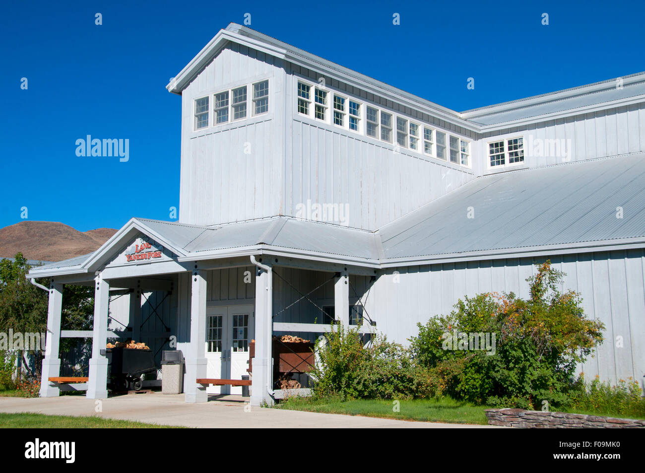 Centre des visiteurs, Salmon River Scenic Byway, terre des Yankee Fork State Park, New York Banque D'Images