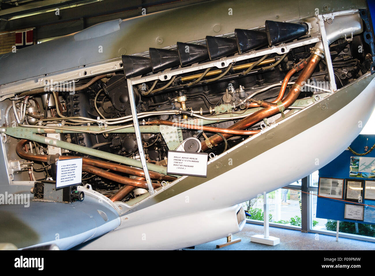 Intérieur de la Spitfire Memorial Museum à Manston, Kent. Un ...