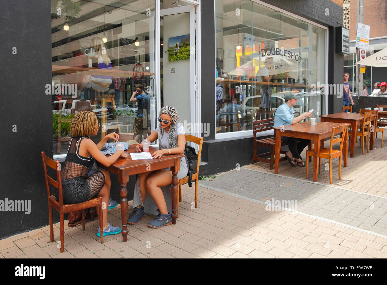 L'Afrique du Sud, Johannesburg. Le réaménagement à Braamfontein du centre-ville. Banque D'Images