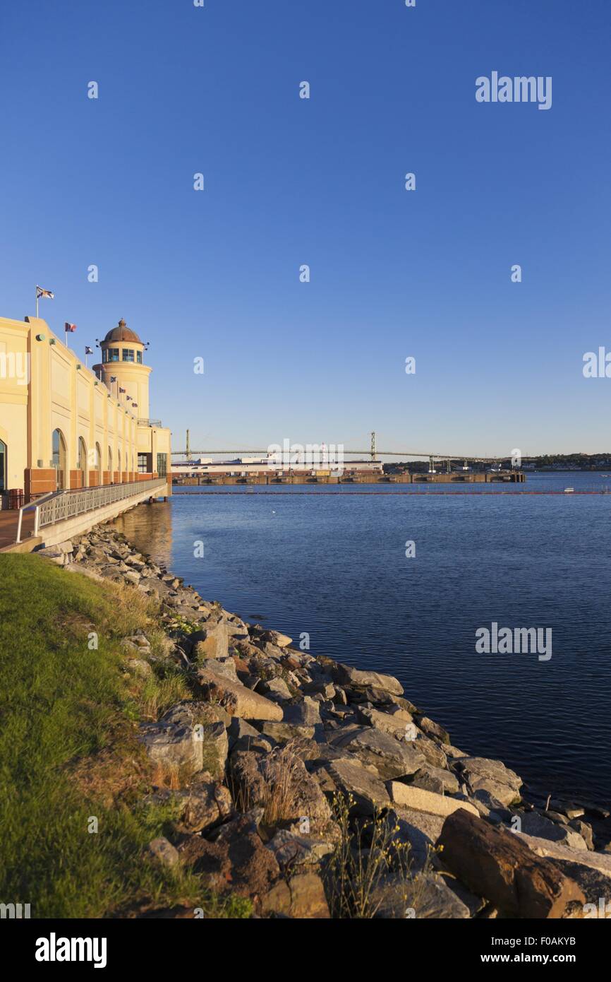 Vue sur mer à la municipalité régionale de Halifax, Nouvelle-Écosse, Canada Banque D'Images