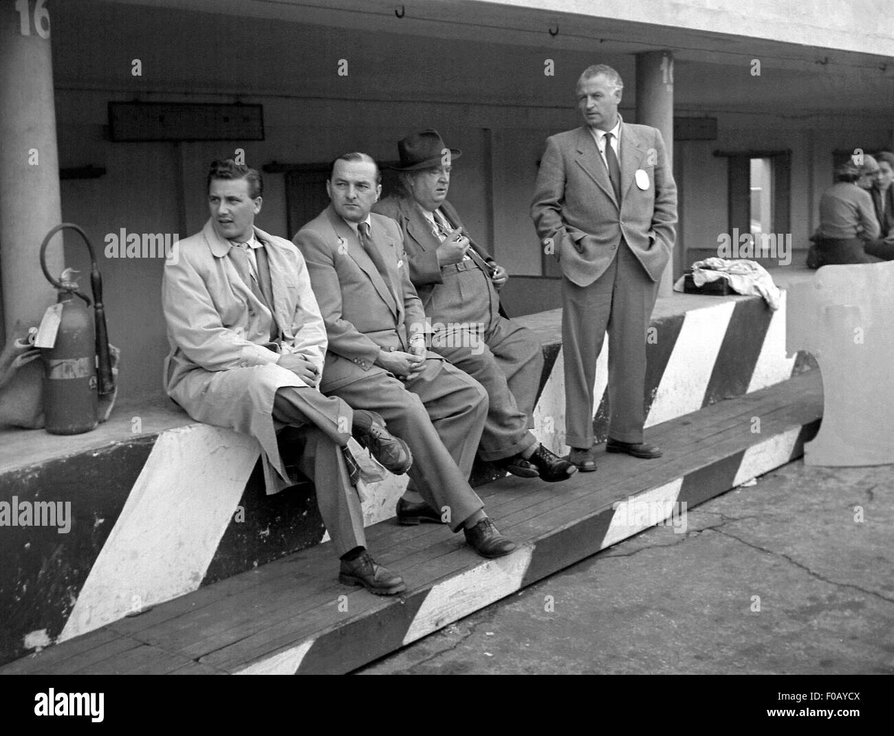 L'équipe Mercedes allemande 1954 Banque D'Images