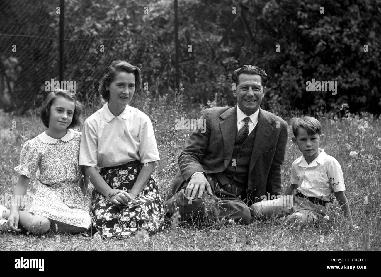 Un portrait de famille Banque D'Images