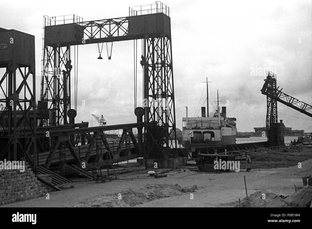 Un ferry terminal Banque D'Images
