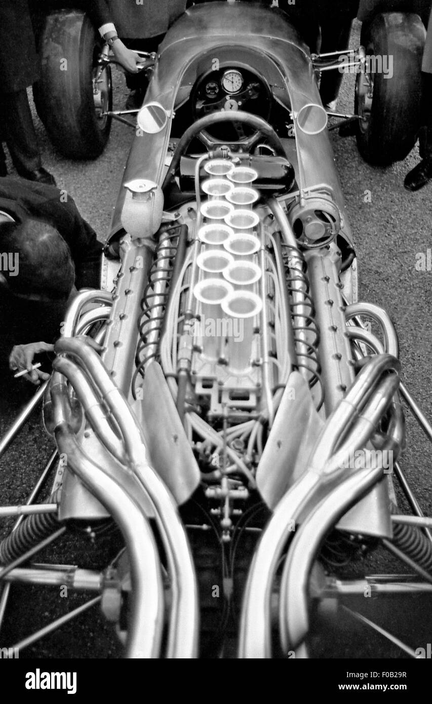 Moteur V12 Ferrari 312 Banque D'Images