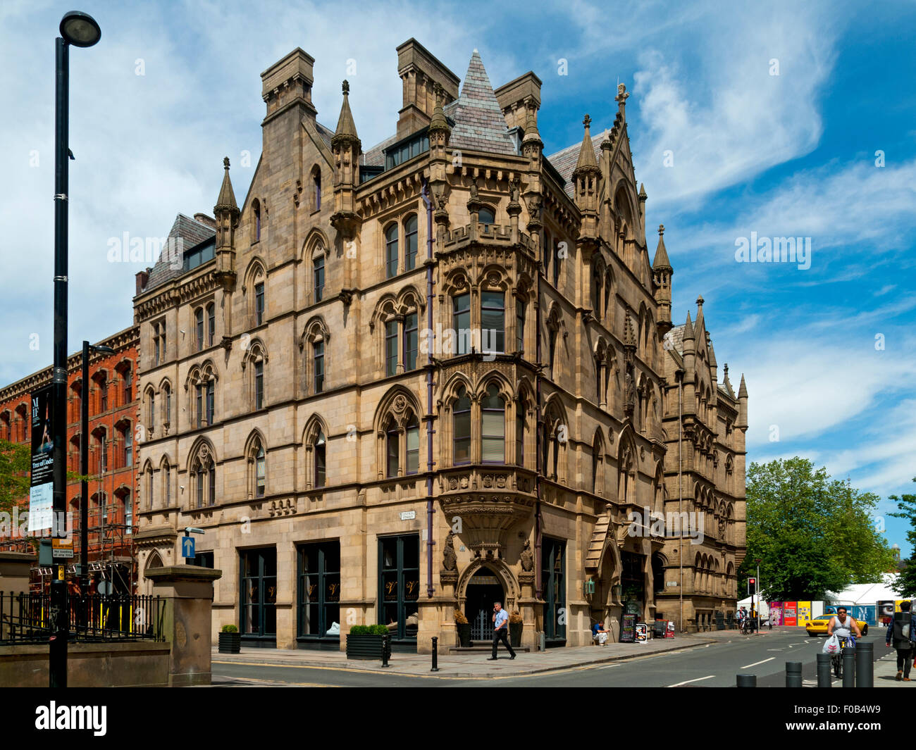 Lawrence Bâtiments, Mount Street, Manchester, Angleterre, Royaume-Uni. Pennington et Brigden, 1874 Banque D'Images