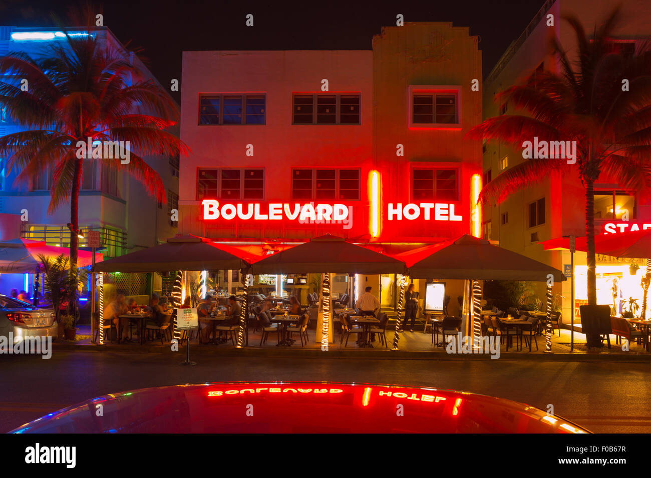 BOULEVARD HOTEL OCEAN DRIVE Art déco de South Beach MIAMI BEACH FLORIDE USA Banque D'Images BOULEVARD HOTEL OCEAN DRIVE Art déco de South Beach MIAMI BEACH FLORIDE USA Banque D'Images
