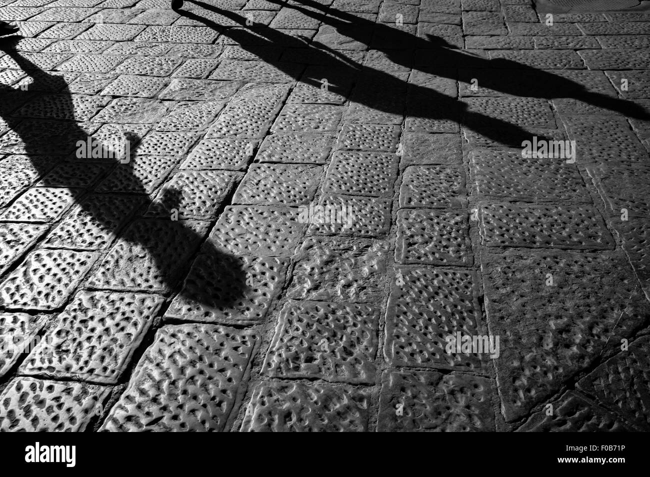 Balades touristiques les pavés de Florence, Italie Banque D'Images