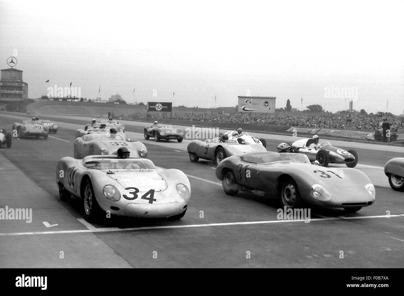 Course Avus de Berlin 1958 Banque D'Images