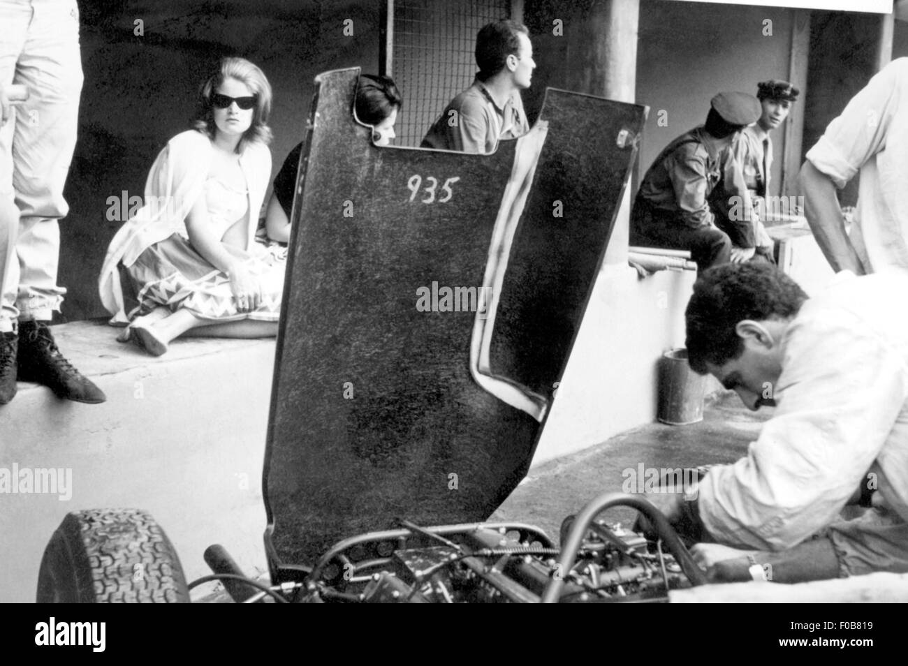 Ced Selzer travaille sur un Lotus Banque D'Images