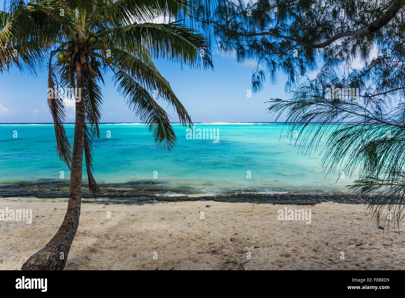 Visiter les îles Cook Banque D'Images