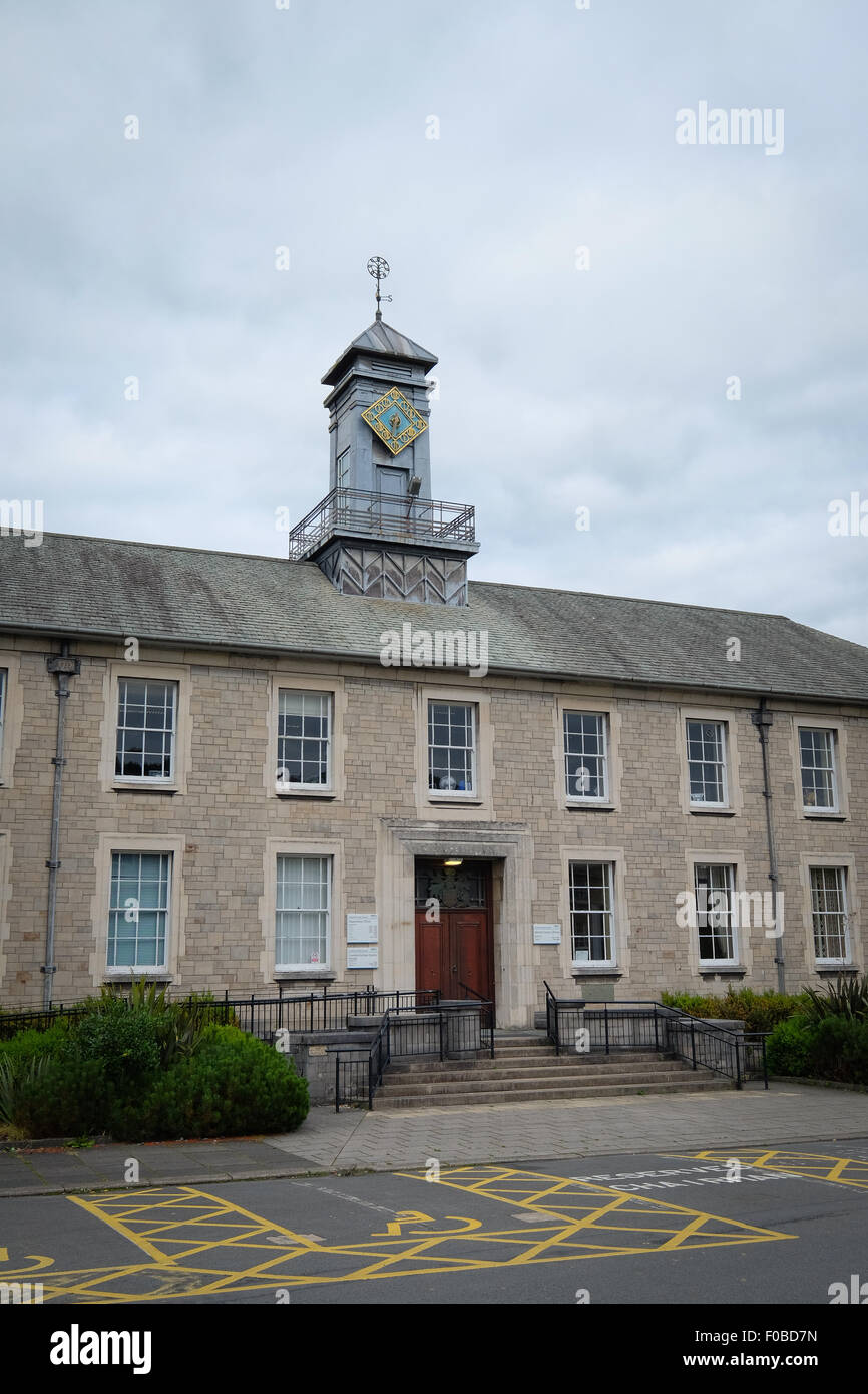 Kendal county hall extérieur, Busher à pied, Kendal Banque D'Images